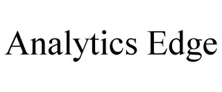 ANALYTICS EDGE