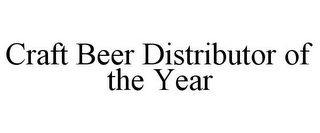 CRAFT BEER DISTRIBUTOR OF THE YEAR