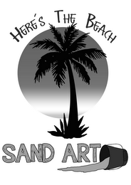 HERE'S THE BEACH SAND ART