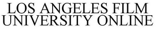 LOS ANGELES FILM UNIVERSITY ONLINE