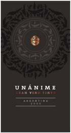 UNANIME GRAN VINO TINTO ARGENTINA 2009