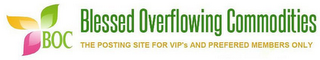 BOC BLESSED OVERFLOWING COMMODITIES THE POSTING SITE FOR VIP'S AND PREFERRED MEMBERS ONLY