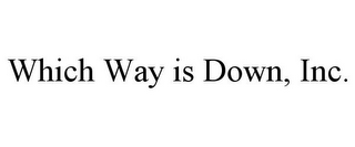 WHICH WAY IS DOWN, INC.