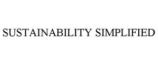 SUSTAINABILITY SIMPLIFIED