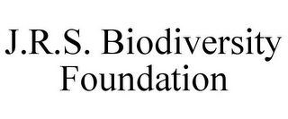 J.R.S. BIODIVERSITY FOUNDATION