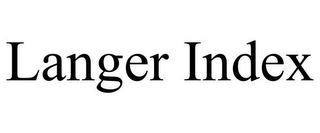 LANGER INDEX