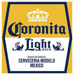 CORONITA LIGHT BEER BREWED AND BOTTLED BY CERVECERIA MODELO MEXICO