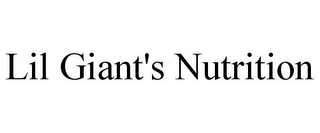 LIL GIANT'S NUTRITION