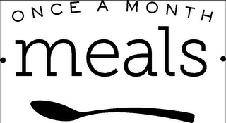 ONCE A MONTH · MEALS ·