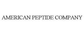 AMERICAN PEPTIDE COMPANY