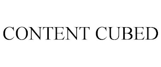 CONTENT CUBED