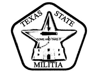 TEXAS STATE MILITIA COME AND TAKE IT