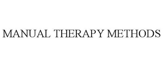 MANUAL THERAPY METHODS