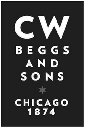 CW BEGGS AND SONS CHICAGO 1874