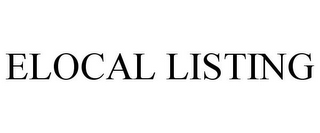 ELOCAL LISTING