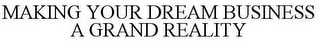 MAKING YOUR DREAM BUSINESS A GRAND REALITY