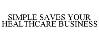 SIMPLE SAVES YOUR HEALTHCARE BUSINESS