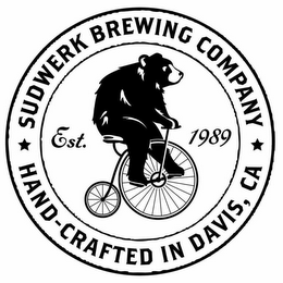 SUDWERK BREWING COMPANY HAND-CRAFTED IN DAVIS, CA EST. 1989