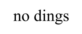 NO DINGS