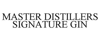 MASTER DISTILLERS SIGNATURE GIN