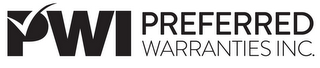PWI PREFERRED WARRANTIES INC.