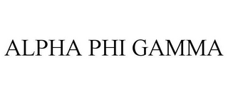 ALPHA PHI GAMMA