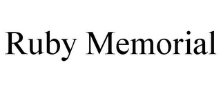 RUBY MEMORIAL