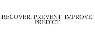 RECOVER. PREVENT. IMPROVE. PREDICT.