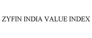 ZYFIN INDIA VALUE INDEX