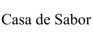 CASA DE SABOR