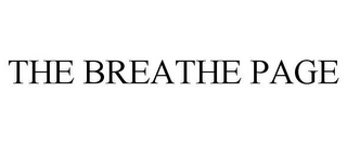 THE BREATHE PAGE