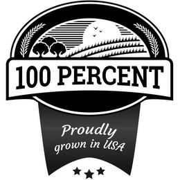 100 PERCENT PROUDLY GROWN IN USA