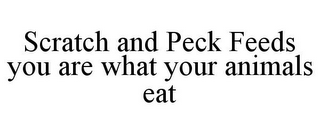 SCRATCH AND PECK FEEDS YOU ARE WHAT YOUR ANIMALS EAT