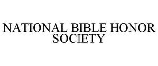 NATIONAL BIBLE HONOR SOCIETY