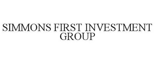 SIMMONS FIRST INVESTMENT GROUP