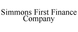 SIMMONS FIRST FINANCE COMPANY