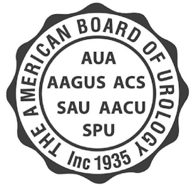 THE AMERICAN BOARD OF UROLOGY INC 1935 AUA AAGUS ACS SUU AACU AAP