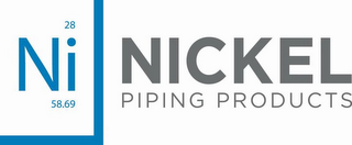 28 NI 58.69 NICKEL PIPING PRODUCTS