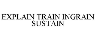 EXPLAIN TRAIN INGRAIN SUSTAIN