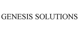 GENESIS SOLUTIONS