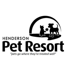 HENDERSON PET RESORT "PETS GO WHERE THEY'RE TREATED WELL"