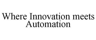 WHERE INNOVATION MEETS AUTOMATION