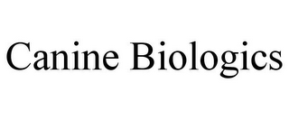 CANINE BIOLOGICS