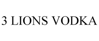 3 LIONS VODKA