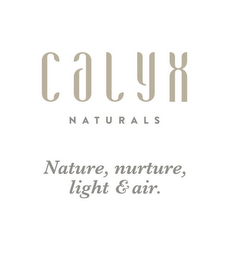 CALYX NATURALS: NATURE, NUTURE, LIGHT & AIR