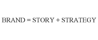 BRAND = STORY + STRATEGY