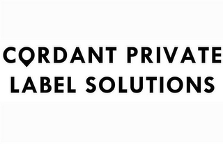 CORDANT PRIVATE LABEL SOLUTIONS