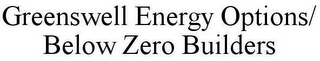 GREENSWELL ENERGY OPTIONS/ BELOW ZERO BUILDERS