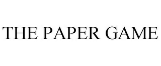 THE PAPER GAME