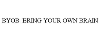 BYOB: BRING YOUR OWN BRAIN